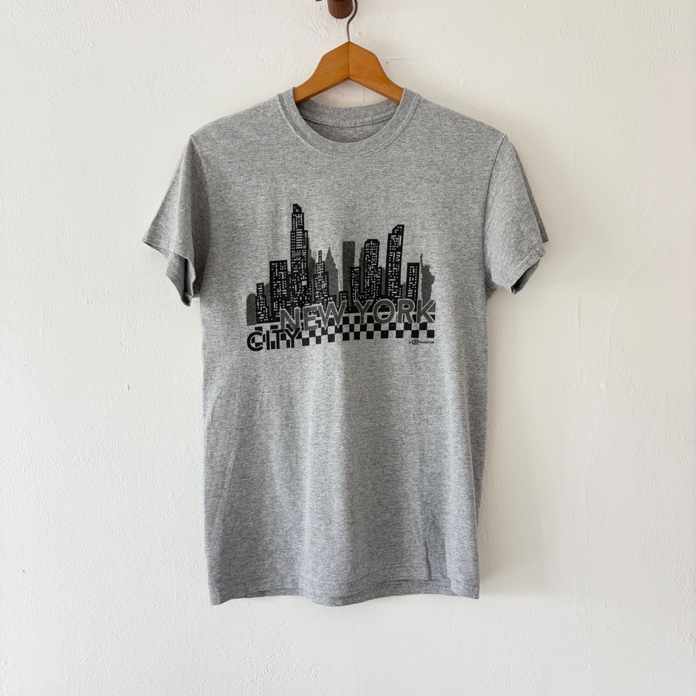 Phantom T-Shirt Unisex S Gray New York City Skyline‎ Graphic Short Sleeve Tee